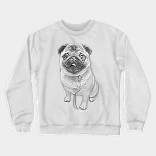 Pug Cute Art Design Crewneck Sweatshirt